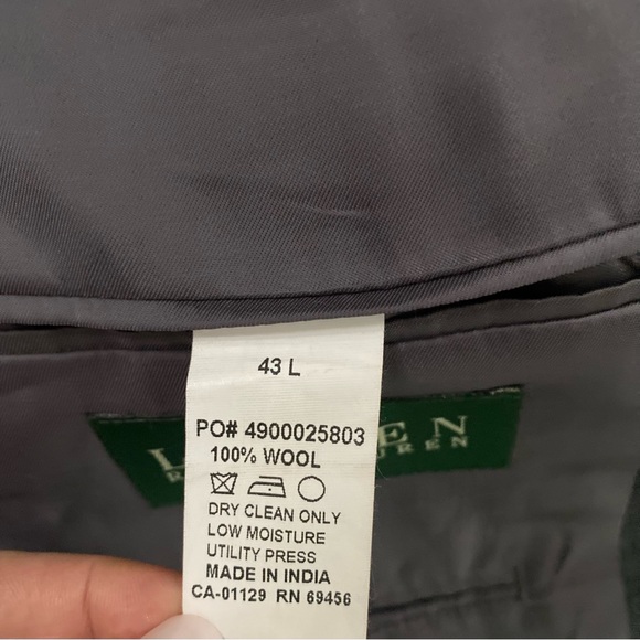 Ralph Lauren Pinstripe Wool Blazer Jacket 43L - Picture 9 of 15